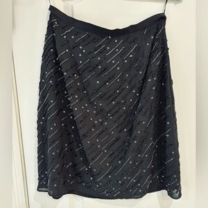 Banana Republic Factory black sequined skirt